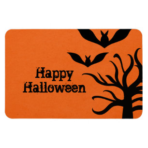 Eerie Bats Halloween Flexi Magnet, Orange Magnet