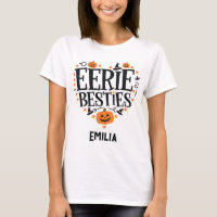 Eerie Besties Custom Halloween T-shirt for Friends