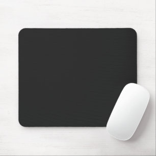 Eerie Black Solid Color Mouse Pad