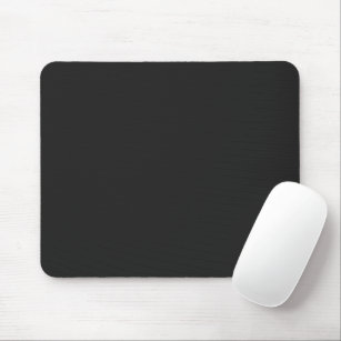 Eerie Black Solid Color Mouse Pad