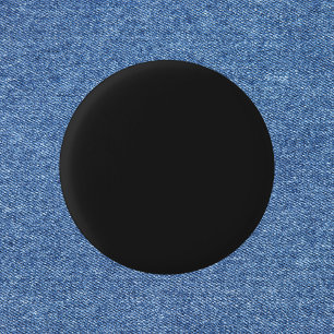 Eerie Black Solid Colour 3 Cm Round Badge