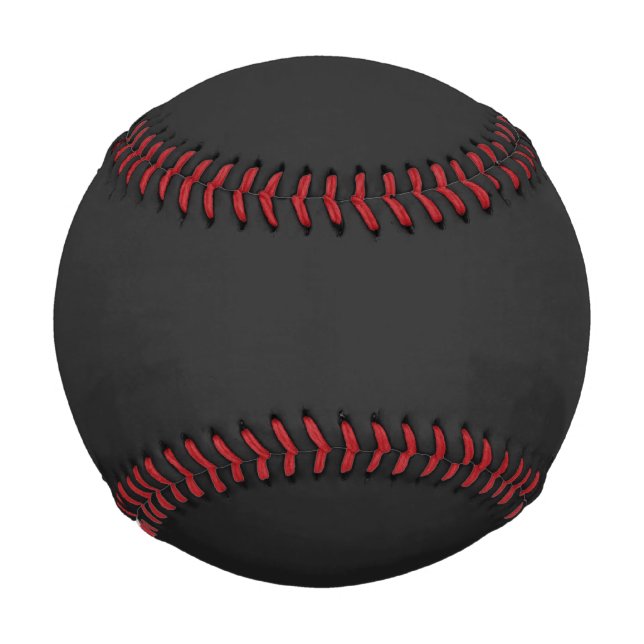 Eerie Black Solid Colour Baseball (Front)