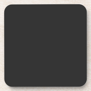 Eerie Black Solid Colour Coaster