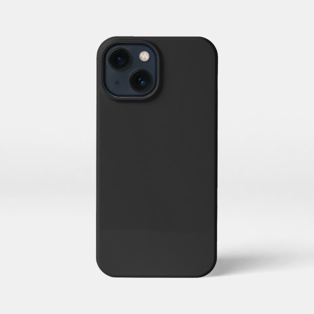 Eerie Black Solid Colour iPhone Case (Back)