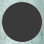 Eerie Black Solid Colour Round Paper Coaster<br><div class="desc">An intense and sophisticated deep black that exudes timeless elegance.Perfect for those seeking to make a bold statement.This powerful hue captures the essence of mystery and sophistication.This rich black colour is the ultimate choice for a striking and refined aesthetic.</div>