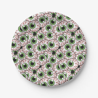 Eerie Eyeballs | Sinister Stare Hypnotising Eyes Paper Plate
