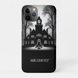Eerie Gothic Mansion Silhouette Case-Mate iPhone Case