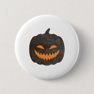 Eerie Halloween Jack-o-lantern Pumpkin 6 Cm Round Badge