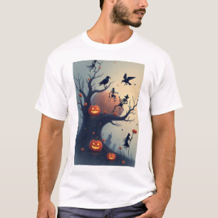 Eerie Halloween Tree T-Shirt