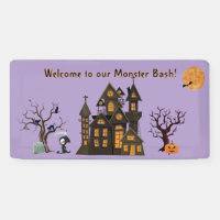 Eerie Haunted House Bats Cats Reaper Halloween 
