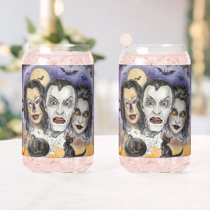 Eerie Laughing Masks, Black Cat Watches  Can Glass