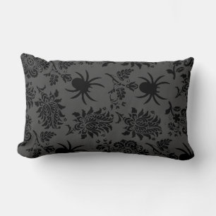 Eerie Spider Damask Pillow
