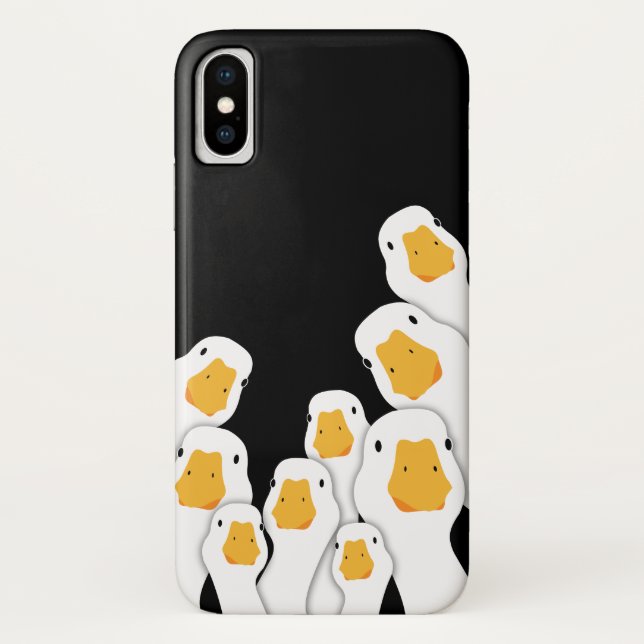 Eerie Surveillance: Geese Monitoring from Space Case-Mate iPhone Case (Back)