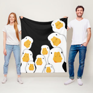 Eerie Surveillance: Geese Monitoring from Space Fleece Blanket