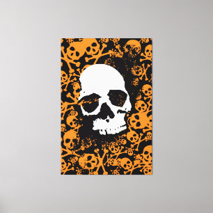 Eerie Symmetry: A Vibrant Array of Colourful Human Canvas Print