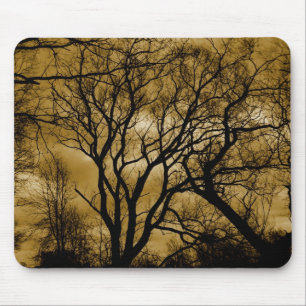 eerie trees mouse pad