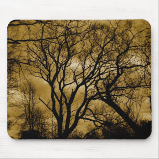 eerie trees mouse pad