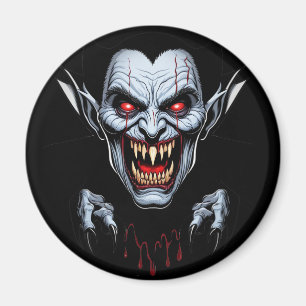 Eerie Vampire Face Magnet