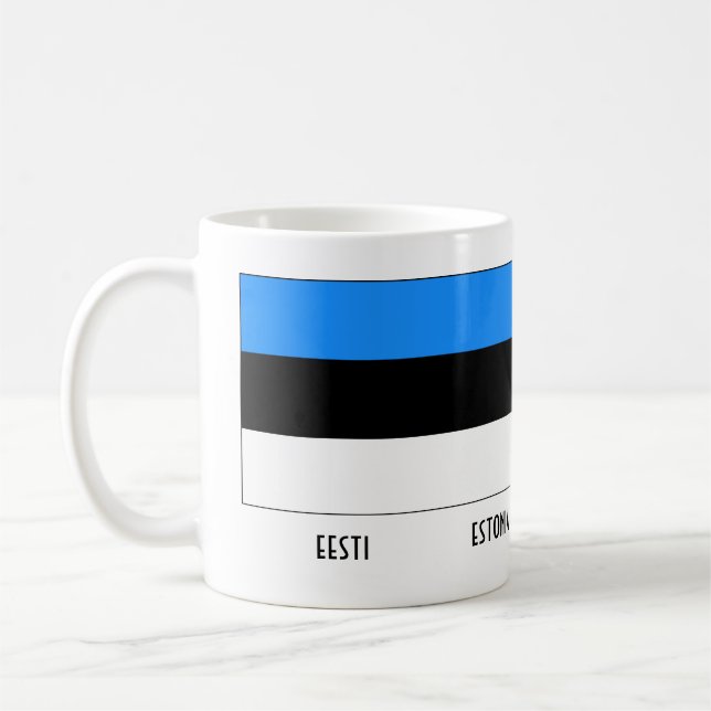 Eesti / Estonia flag Coffee Mug (Left)