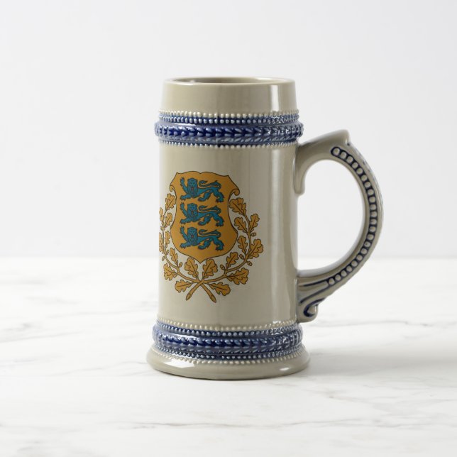 Eesti - Estonian Coat of Arms Beer Stein (Right)