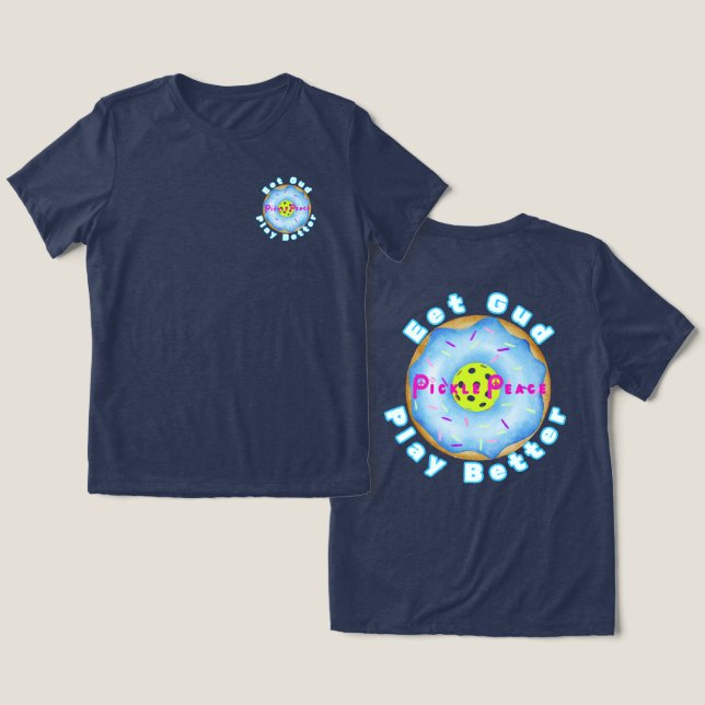 Eet Gud Play Better Tri-Blend Shirt (Design Front & Back)