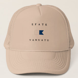 Efate Vanuatu Alpha Dive Flag Trucker Hat