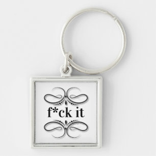 Eff It (cursing) Butterfly Scroll Key Ring