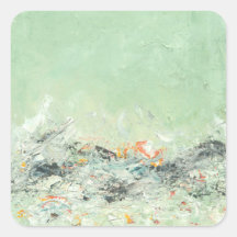 Effervesce - green minimalist abstract art