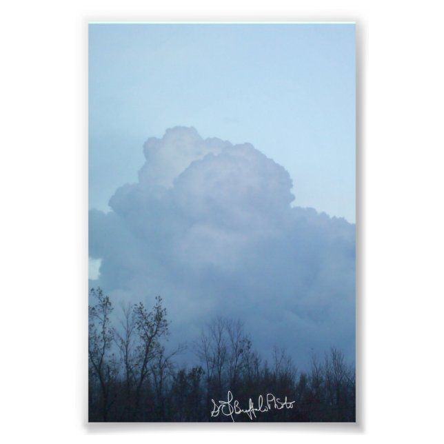 Effervescence Shades of Blue Photo Print (Front)