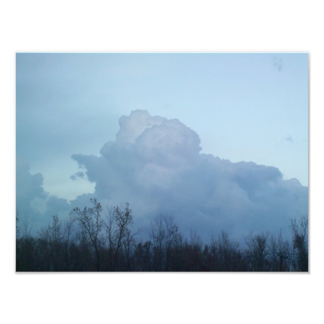 Effervescence Shades of Blue Photo Print (Front)