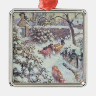 Effet de Neige a Montfoucault, 1882 Metal Tree Decoration