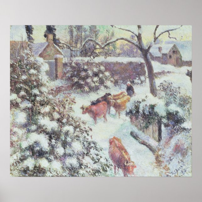 Effet de Neige a Montfoucault, 1882 Poster (Front)