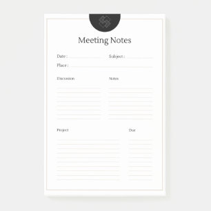 Efficient Meeting Notes Template