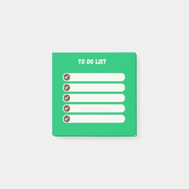 Efficient To-Do List Post-It Notes(green) Notes (Front)