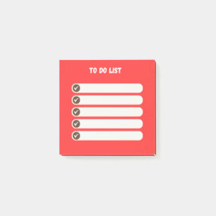 Efficient To-Do List Post-It Notes (red)
