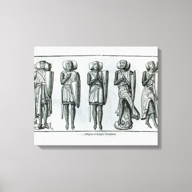 Effigies of Knight Templars Canvas Print (Front)