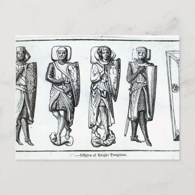 Effigies of Knights Templars Postcard (Front)