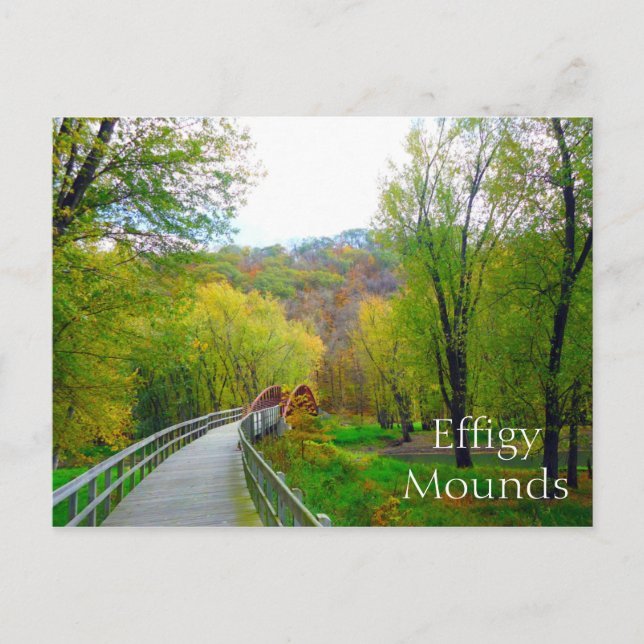 Effigy Mounds National Monument, Iowa Postcard (Front)