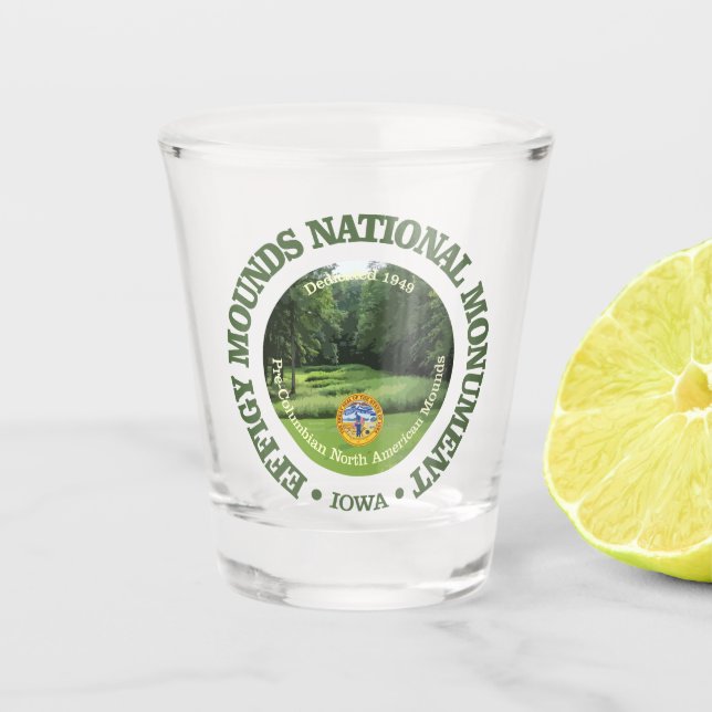 Effigy Mounds (NM) Shot Glass (Front)