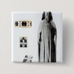 Effigy of Edward III in the Chapel of Edward 15 Cm Square Badge
