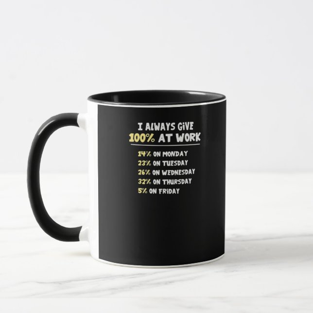 Effort At Work Essential - Hardly Working Mug (Left)