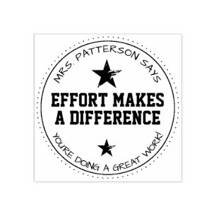 Effort Makes A Difference Teachers Rubber Stamp