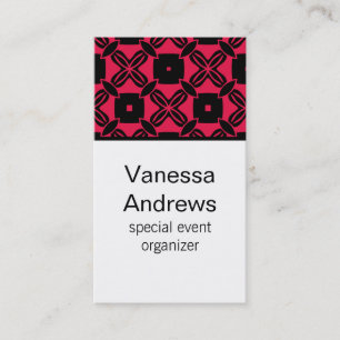 Effortless Beauty Business Card, Hot Pink Card