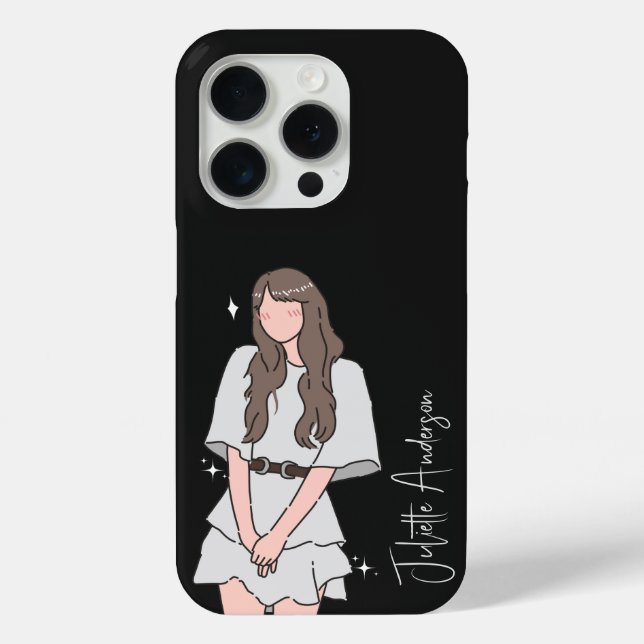 Effortless beauty Girl Customisable Case-Mate iPhone Case (Back)