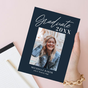 Effortless Charm Editable Colour Graduation Invita Invitation