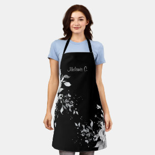 Effortless Elegance Black & White Medium Apron