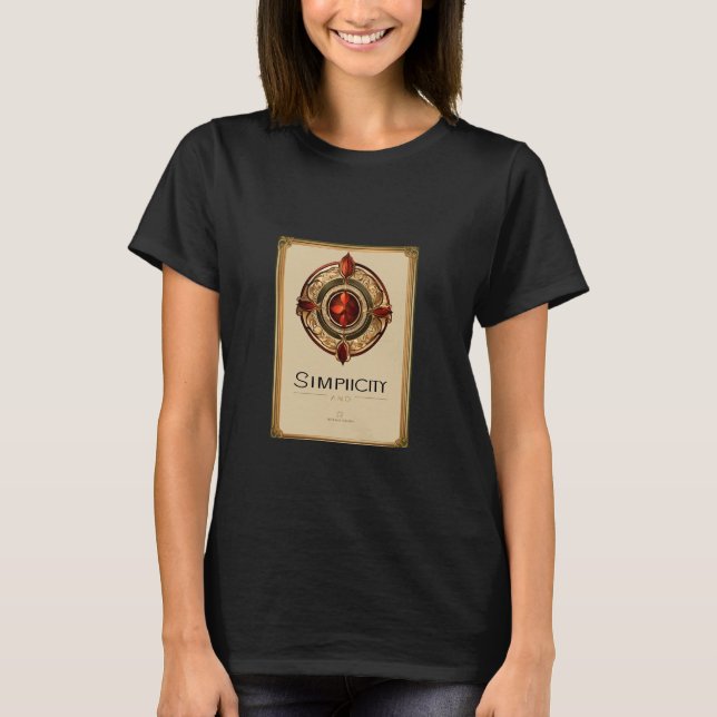 "Effortless Elegance: Women's Simplicity Tee" T-Shirt (Front)