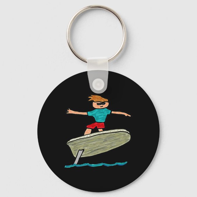 Efoil Surfing  Key Ring (Front)