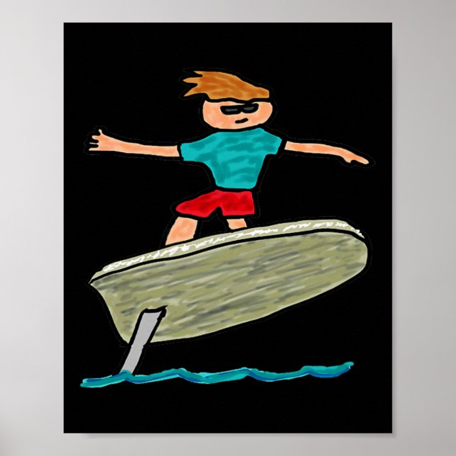 Efoil Surfing  Poster (Front)
