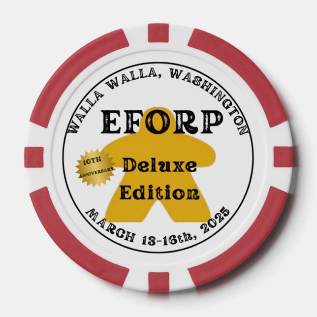 EFORP 2025 10th Anniversary Deluxe Edition Poker Chips (Front)